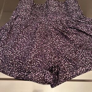 Free people Purple Patterned Women's Shorts